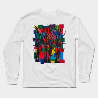 Abstract Forest Long Sleeve T-Shirt